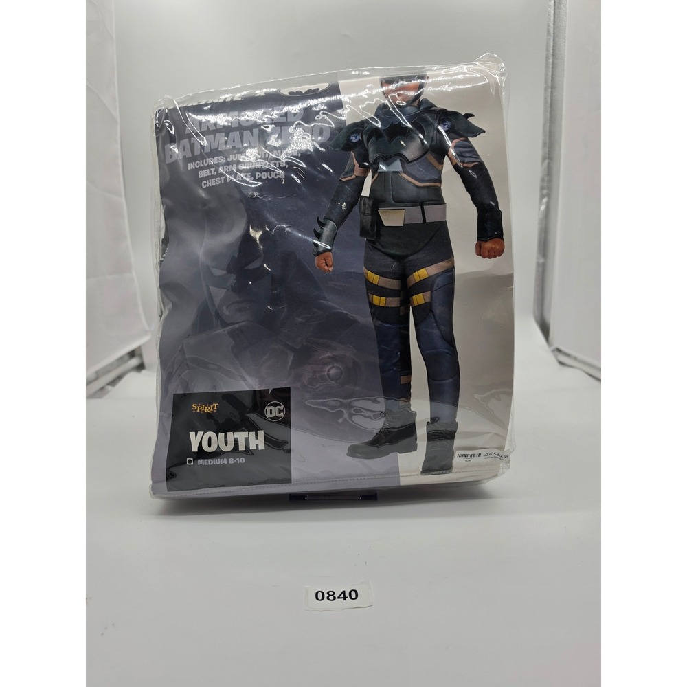 Spirit Halloween Fortnite X DC Armored Batman Zero Youth Costume Medium 8-10